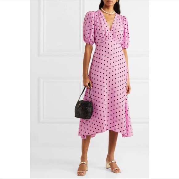 NEW FAITHFUL The Brand Lilac Polka Dot Dress - Picture 1 of 12
